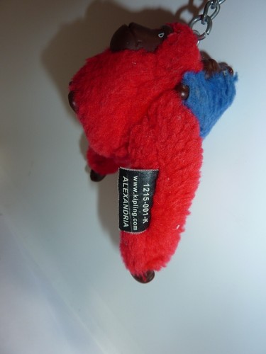 Llavero Kipling ALEXANDRIA AND BABY Mono Rojo/Azul - Imagen 2 de 5