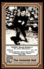 Johnny McNally 1975 Fleer Immortal Roll Football Card #13 (EX)
