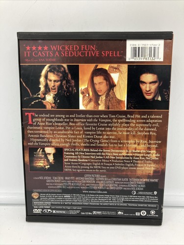 Interview with the Vampire: The Vampire DVD Tom Cruise Brad Pitt - FREE SHIPPING - Picture 2 of 4