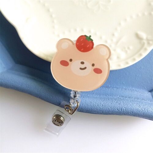 Work Card Clip Nurse Badge Holder Bear soldes Easy Pull Buckle Office School Supplies