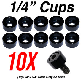 Hex Bolts Allen Bolts 1/4" or 5/16" or 3/8"Cup Washers  10Pc Engine Dress Up