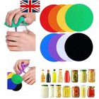 RUBBER BOTTLE & JAR OPENER GRIPPER OPENER WITH TIGHT LIDS & CAN COVER UK