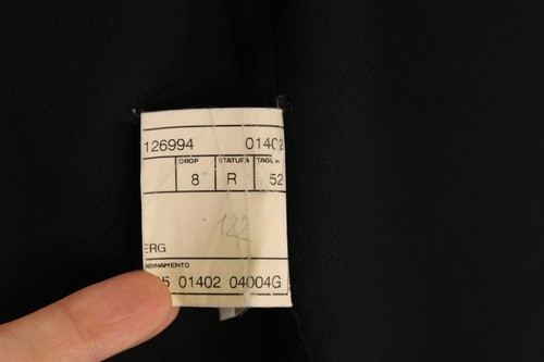 Pal Zileri Blazer 42R Black Wool Woven Unstructured Unlined Patch Pocket - Picture 9 of 9