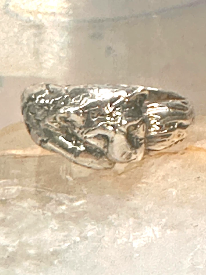 Anillo Big Cat banda tigre talla 8.50 animal plata esterlina hombres mujeres Foto 4 de 4