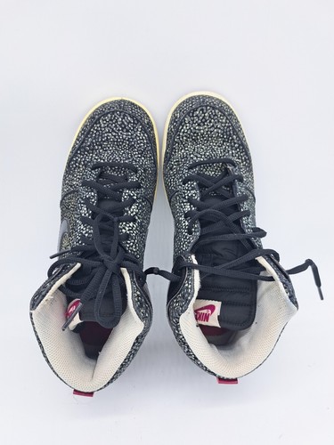 Nike Dunk Hi Women Shoes Size 8 Skinny Print 'Black Bright Magenta' 543242-006 - Picture 7 of 10