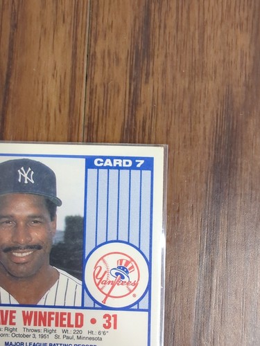 1989 Partitur NatWest Banks New York Yankees Dave Winfield #7 - Bild 5 von 6