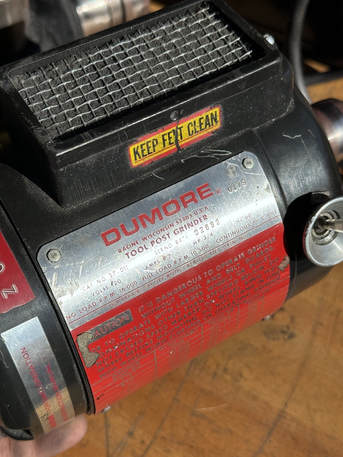 Dumore Tool Post Grinder 57011 eBay