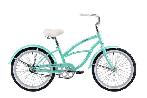 20" Girl's Beach Cruiser Bike Single Speed COASTER BRAKE Baby Blue or Mint Green - Picture 5 of 5