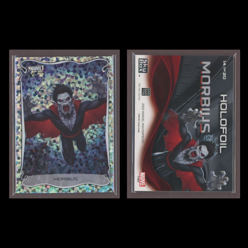 2022 Upper Deck Marvel Masterpieces Holofoil Small Dots Set Cards 1-20 Spiderman - Picture 17 of 24