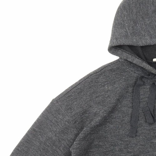 Suéter con capucha para mujer Mango gris poliéster talla M - Imagen 8 de 12