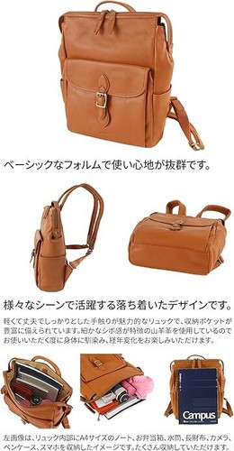 Mochila DAKOTA Pharrell de cuero genuino para mujer azul marino DA1034244 nueva - Imagen 4 de 7
