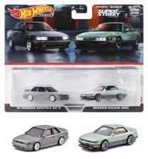 Hot Wheels Premium 2 Pack '91 Nissan Sentra SE-R Silvia S13 Mini Car