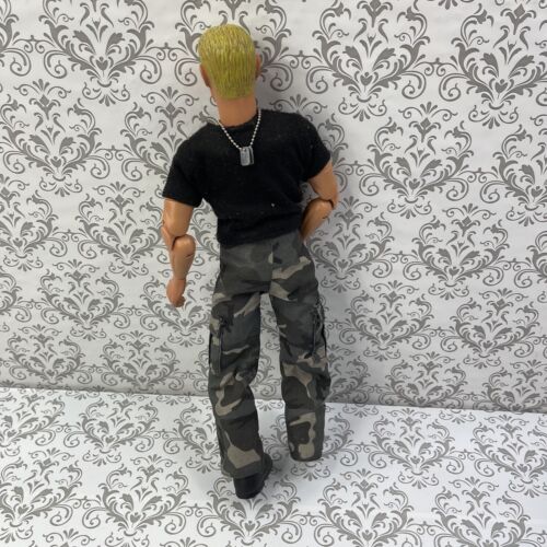 Action Figur Kriegssoldat blond gemischt Gi Joe-Gear Sammlerstück 12" unvollständig - Bild 6 von 12