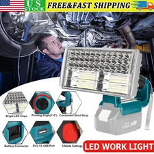 Work Light For Makita Battery LXT 18V 40W LED 4200LM w/ USB Portable Flashlight