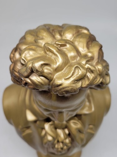 Vintage BEETHOVEN große Büste Kreidegeschirr Gips MCM Statue Klassik Musik - Bild 4 von 11