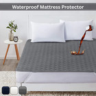 Quilted Waterproof Mattress Protector Breathable Mattress Cover Mattress Pad