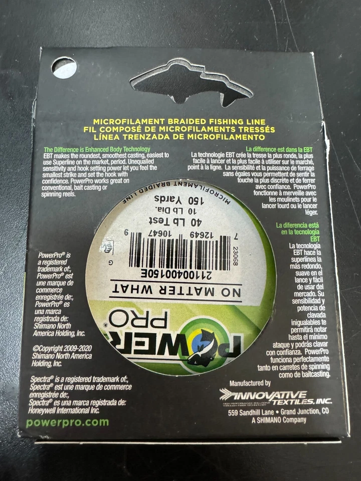 Power Pro Línea Trenzada Original PowerPro [150.300.500yd, Musgo, Alta Visibilidad, Rojo] 6479 Foto 2 de 2