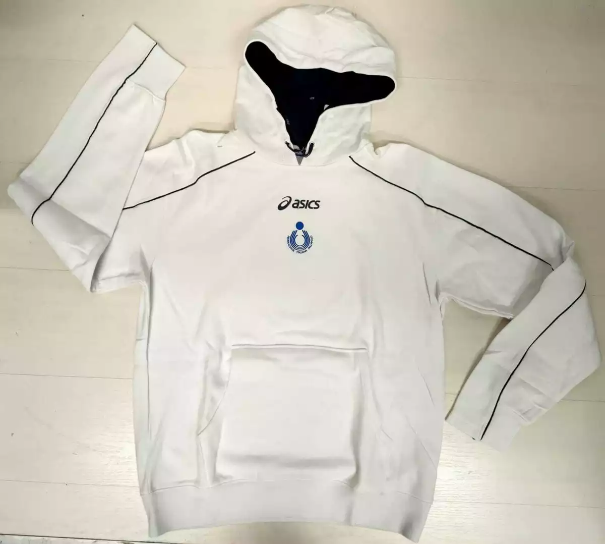 6878 ASICS Fipav Hooded Sweatshirt Italy Man Jacket Italy s