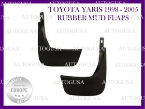 NEW REAR TOYOTA YARIS 1998-2005 RUBBER MUD FLAPS SPLASH GUARDS ARCH COVER