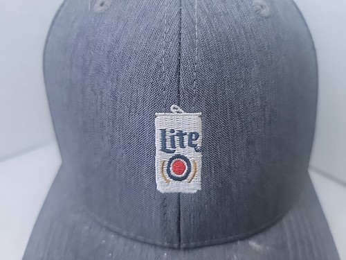 Miller Lite Beer Hat /Cap Grey With Logo On Front. Official Cap From Miller Lite - Picture 2 of 8