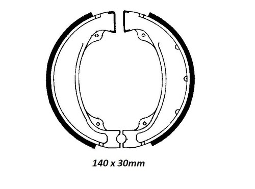 Ganasce Freno Posteriore HONDA XLV 750 R - RD - RF dal 1984 a 1988 FERODO FSB755 - Imagen 2 de 2
