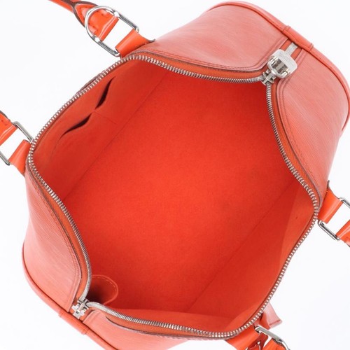 Louis Vuitton Epi Alma PM Pimon Orange Handbag Leather Top Handle Bag M40623 A - Picture 6 of 24