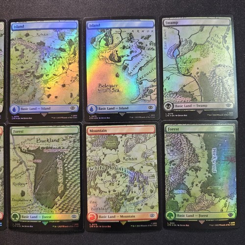 10x Full Foil Art Set Basic Lands - Herr der Ringe - MTG Magic the Gathering - Bild 3 von 3