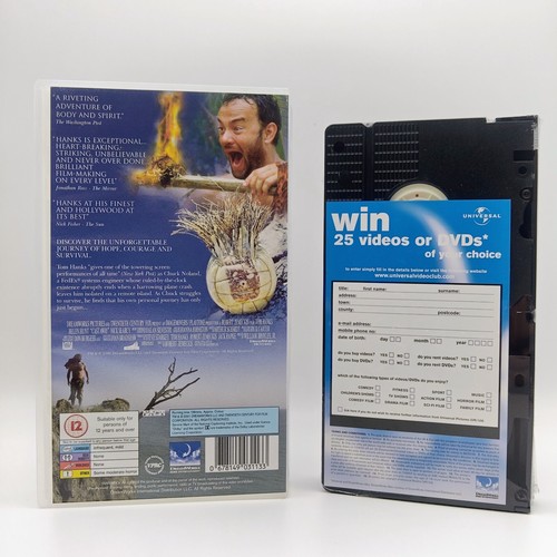 Cast Away VHS New and Sealed Video Tape Tom Hanks (2000) - Picture 2 of 3