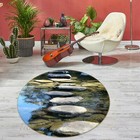 3D Creek Grey Stone NA12509 Game Rug Mat Elegant Photo Carpet Mat Fay