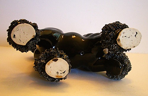 Vintage 1950s Murray Kreiss Ceramics BLACK Spaghetti Horse Figurine MCM Japan - Picture 5 of 11