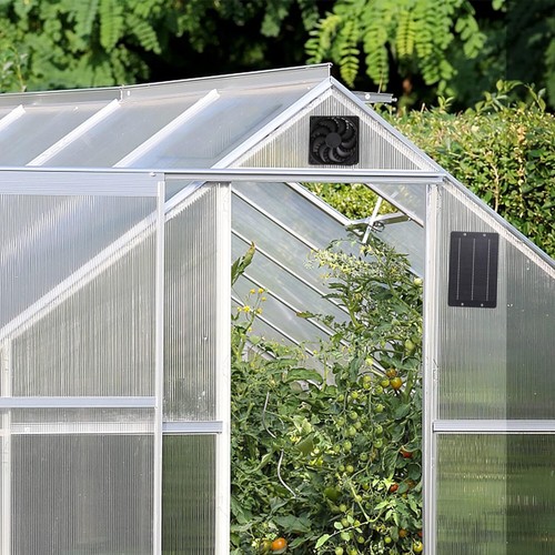 10W Solar Panel Fan Waterproof Solar Extractor Fan for Greenhouse Chicken House - Picture 3 of 12