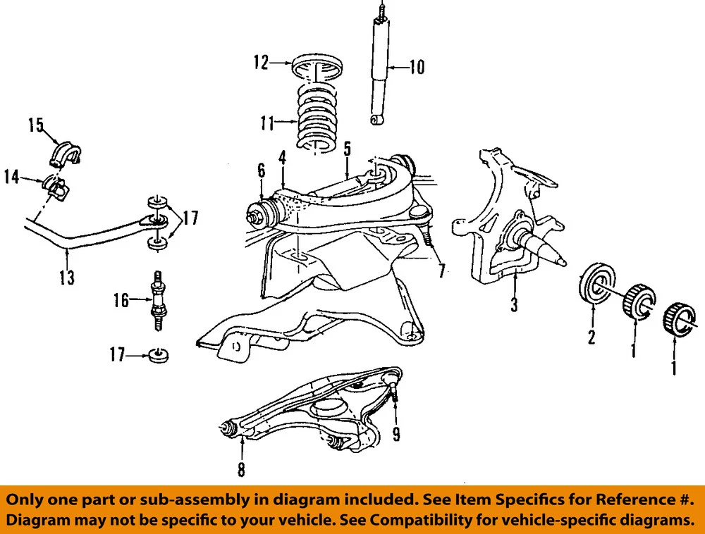 Dodge CHRYSLER OEM 94-99 Ram 1500-Front Wheel Bearing 52007659 | eBay 