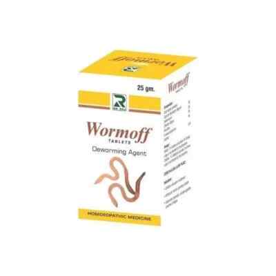 Dr Raj Wormoff Tablets - All Types Of Worms, Hook worm,Tape worm- 25g