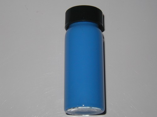 Fluorescent Blue Glow In The Dark Acrylic Paint Guaranteed best! with brush cap - Picture 2 of 3