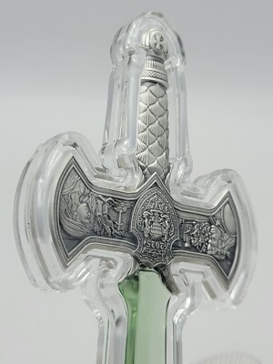 2025 Excalibur 1 oz .999 Fine Silver Sword Shaped Coin w/ Green