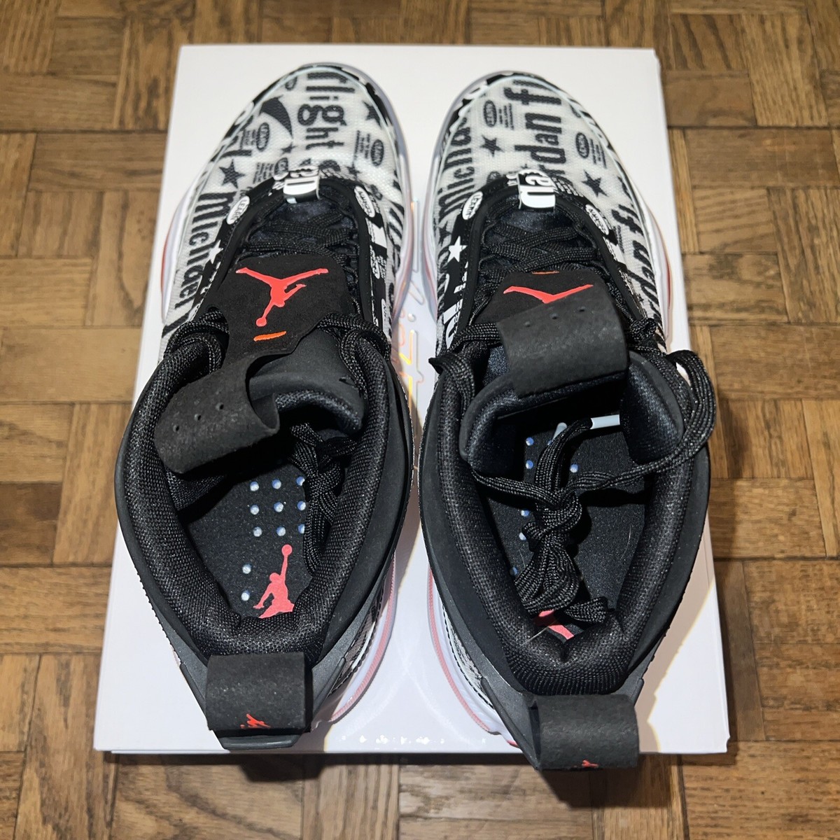 NWB Mens 10.5 Air Jordan XXXVI Flight School 36 Black White