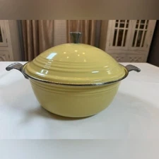 GENUINE HOMER LAUGHLIN CHINA CO FIESTA ENAMEL DUTCH HOVEN YELLOW