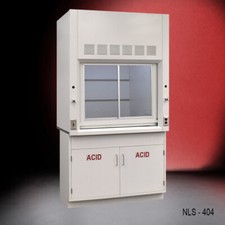 Safety Chemical 4'  Laboratory Fume Hood Exhaust w/  ACID Storage E2-362