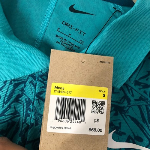 Nike Dri-FIT Victory+ Men's Allover Print Golf Polo Shirt Small NWT DV8497-317 - Picture 4 of 5
