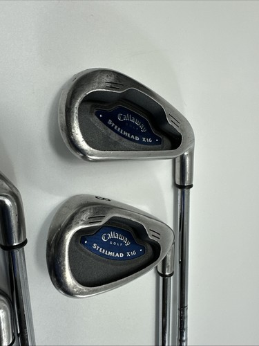 Callaway Steelhead X16 4, 6, 8, 9 Irons Graphite System Steel Shaft, NICE - Picture 3 of 13