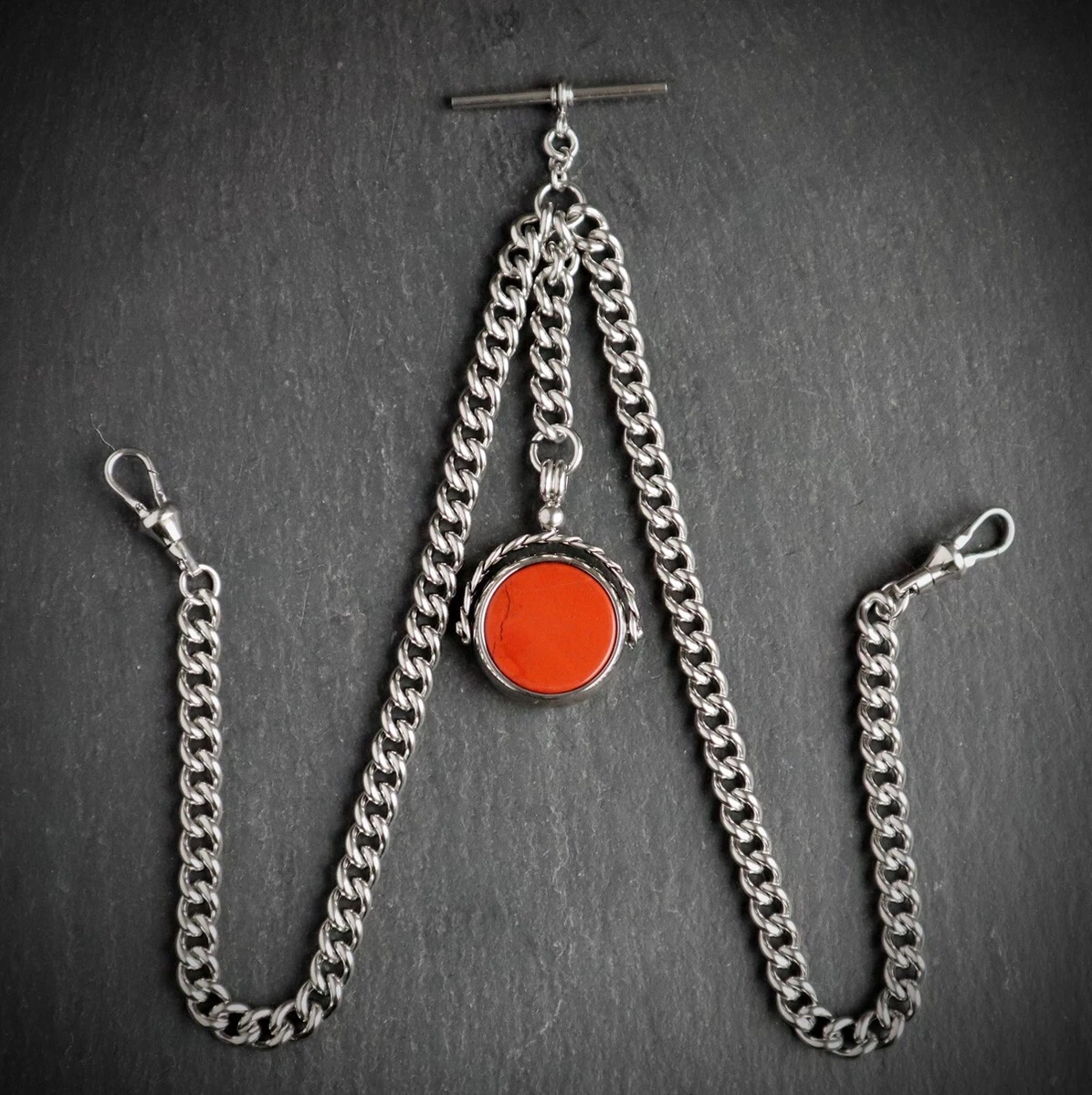Double pocket watch chain cheap