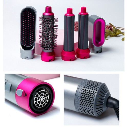 Asciugacapelli Elettrico 5 in 1 Pennello Hairstyling Hair Curler Air Styling Set - Foto 5 di 7