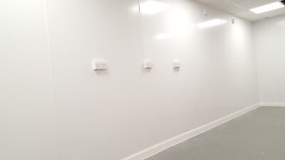 1220mm x 2440mm PVC wall cladding sheets in white satin 8/' x 4/' x 2mm thick