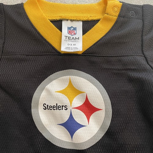 Pittsburgh Steelers Kleinkind 0-3 Monate Football Trikot Strampler Body NFL schwarz - Bild 4 von 9