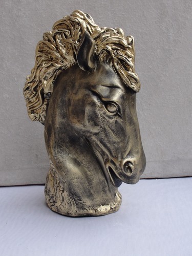 Cabeza de caballo busto caballo figura yeso estuco caballos figura animal figura decorativa decoración 02 Fa110 - Imagen 1 de 2