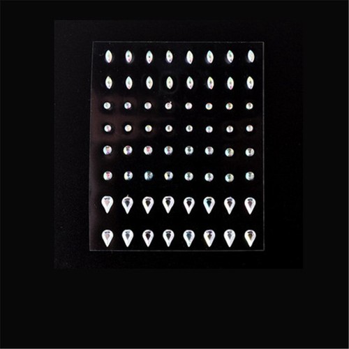Makeup Tool Facial Tattoo Sticker Eyebrow Party Temporary Rhinestone Decal Eye - Picture 22 of 38