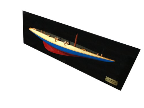 35 Rainbow Half-Hull Scale Yacht Holzboot Modell Nachbau NEU - Bild 3 von 4