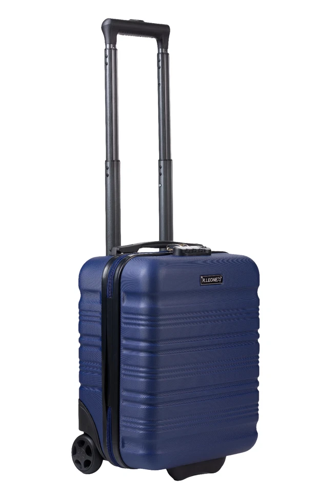 R.Leone Bagaglio a Mano 40x30x20cm Wizzair Vueling 2 Ruota in ABS 915 - Immagine 2 di 4