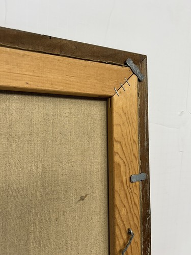 Antikes Ölgemälde von M. Zaucha Amish Kirchenmädchen, Kopfbedeckung, Junge - Bild 21 von 23