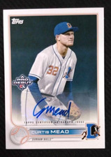 2022 Topps Pro Debut Curtis Mead Base Auto Rookie RC TB RAYS #PD-57 MINT